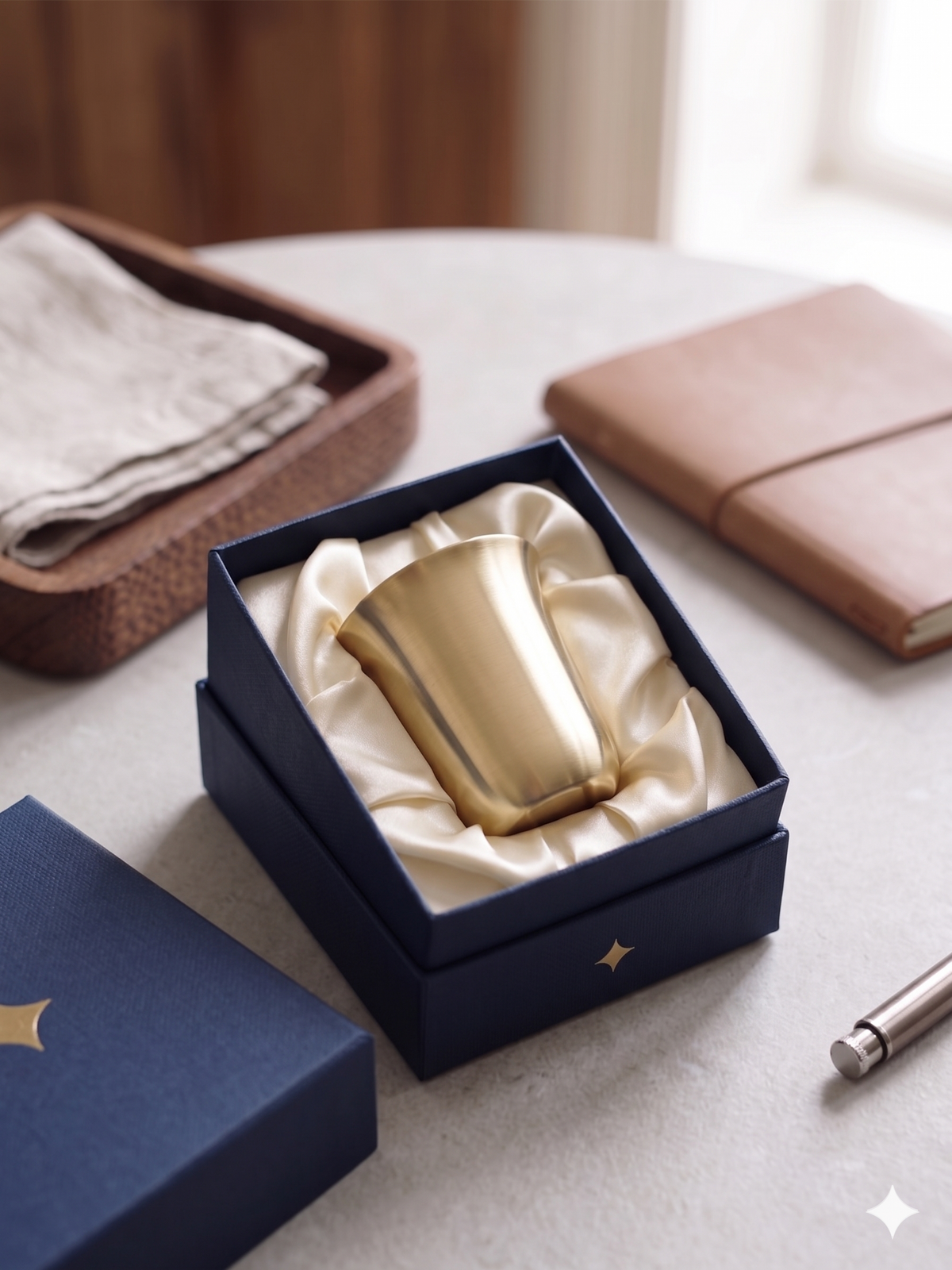 Minimalist Matte Metallic Shot Glass Gift Set