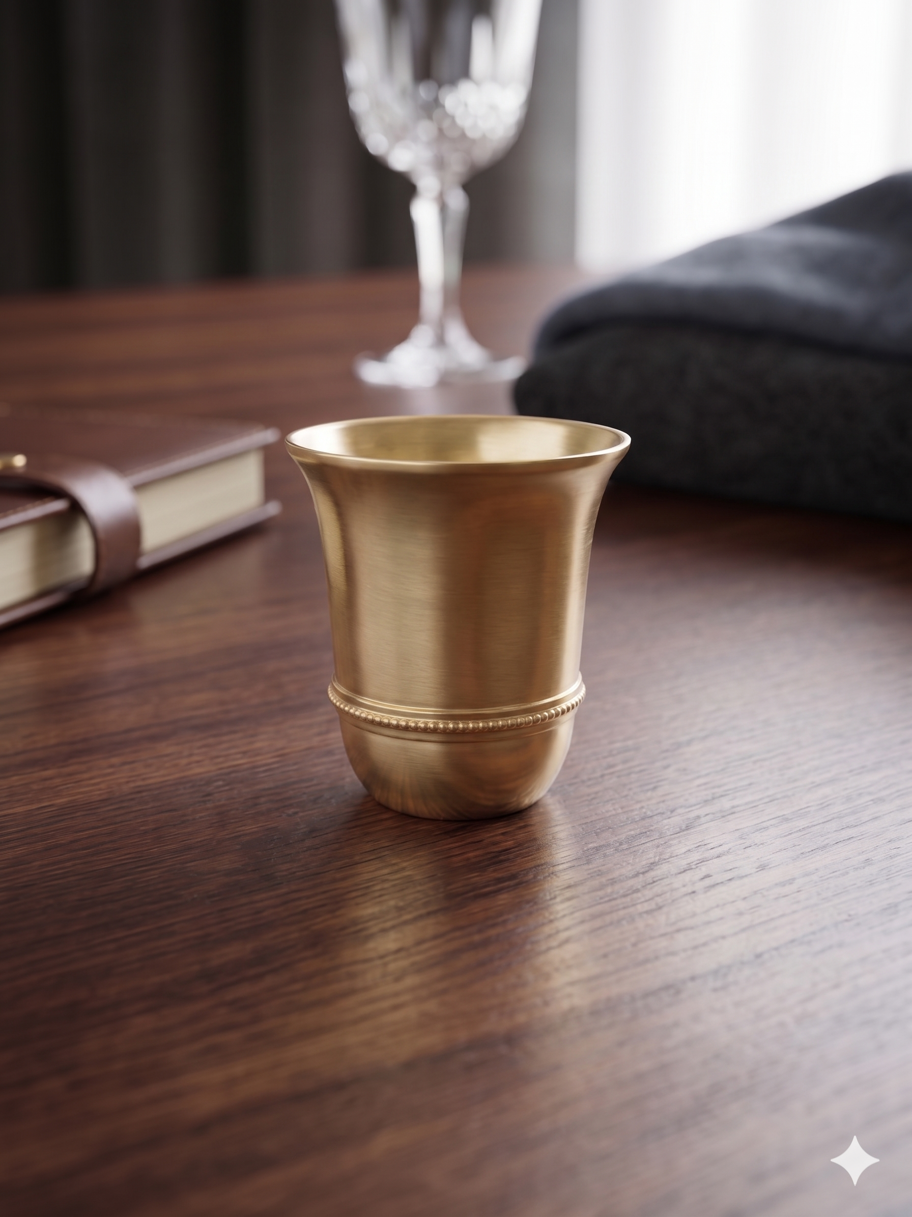 Classic Matte Metallic Beaded Julep Cup Gift Set