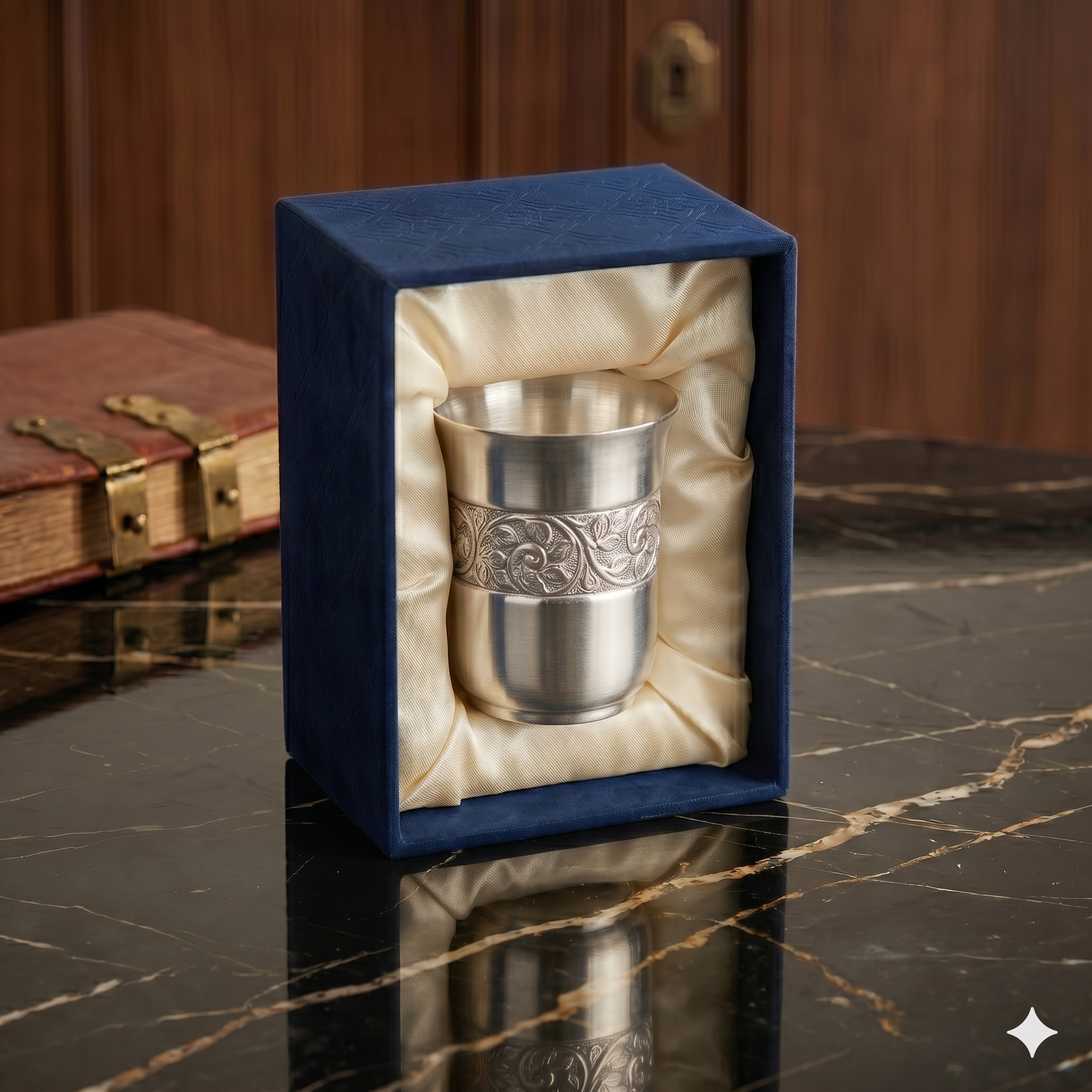 Premium Engraved Metallic Tumbler Gift Set