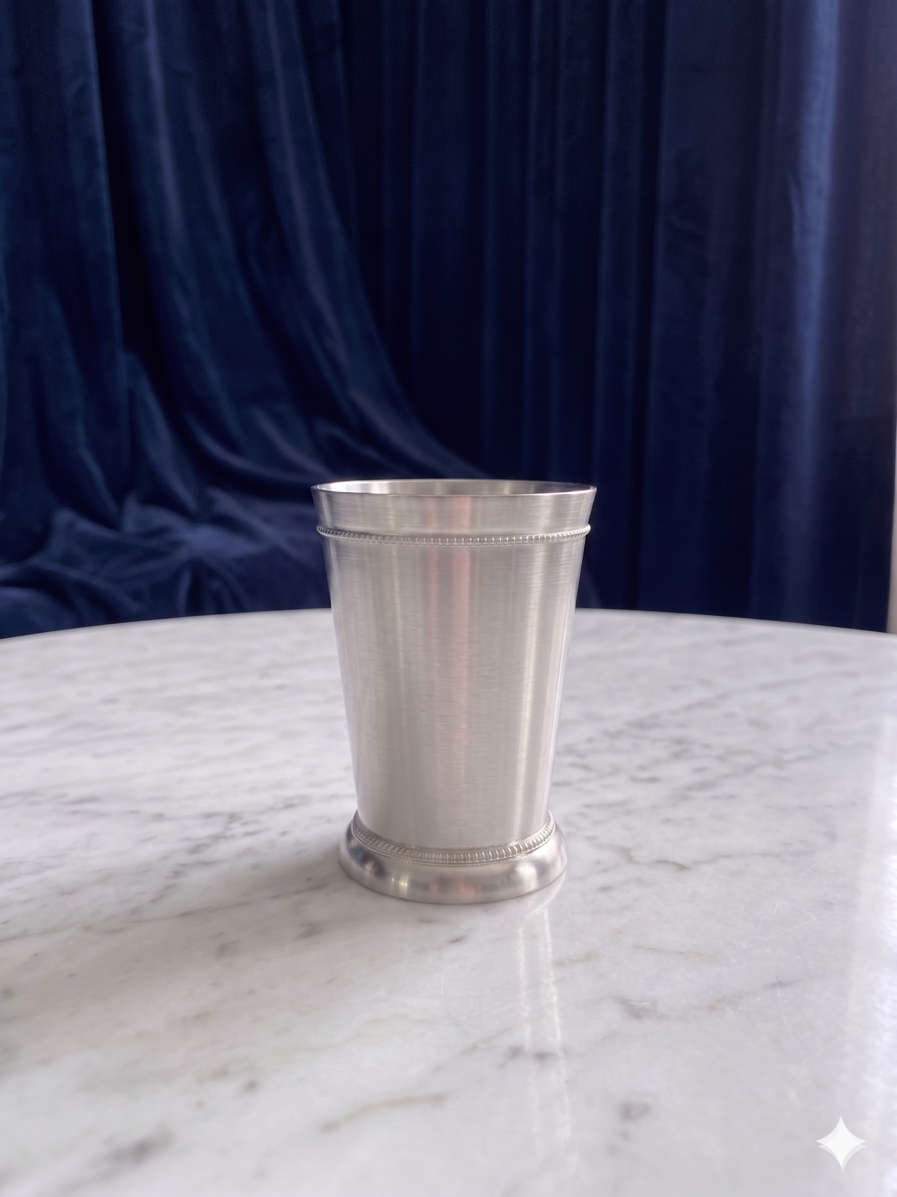 Classic Matte Metallic Beaded Julep Cup Gift Set