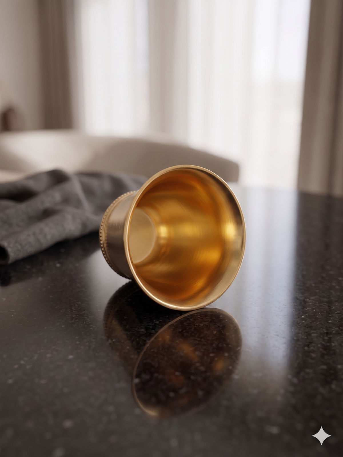 Classic Matte Metallic Beaded Julep Cup Gift Set