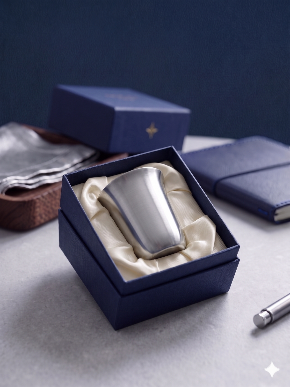 Minimalist Matte Metallic Shot Glass Gift Set