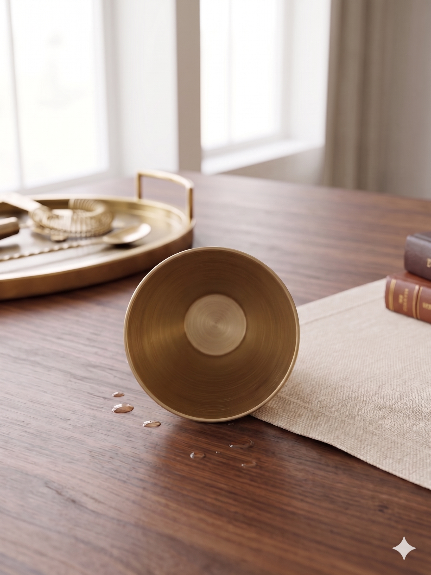 Luxury Matte Metallic Flared Kiddush Cup & Gift Set