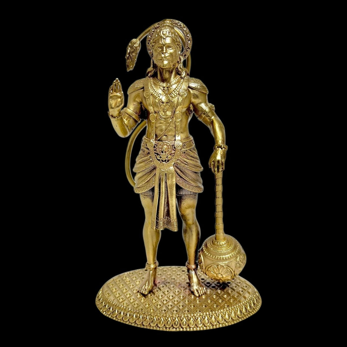 Premium Brass Bajrangbali Hanuman Idol (8cm)